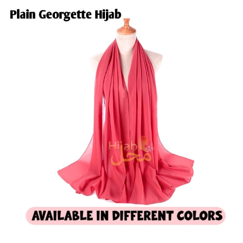 Plain Georgette Hijab