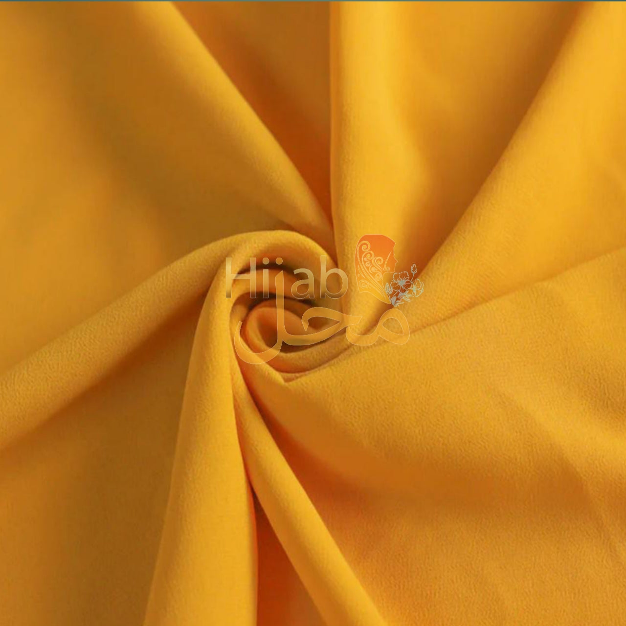 Plain Georgette Hijab (Mustard)