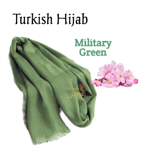 Turkish Hijab (Military Green)